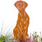Terma Stahldesign Edelrost Gartenstecker Hund Magyar Vizsla Handmade Germanytolle gartendeko aus Rost-Metall deko rostoptik, Rostfiguren Tiere, rostfiguren Garten, Rostdeko