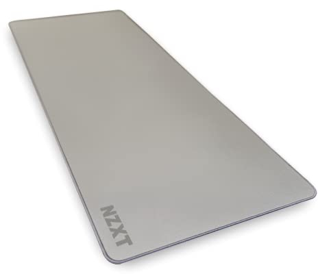 NZXT Mouse Pad MXL900 - MM-XXLSP-GR - 900MM X 350MM - Schmutzabweisende Beschichtung - Reibungsarme Oberfläche - Weiche und Glatte Oberfläche - rutschfeste Gummibasis - Grau, Large