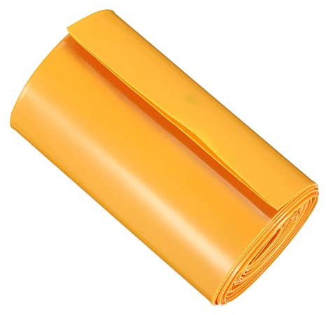 DMiotech 103 mm Piatto 5 m Batteria Manicotti PVC Involucri Termico Tubo Termorestringente per 18650 Pacco Batteria Giallo