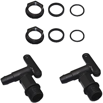 Wohlstand 2 pièces Robinet de Cuve Arrière en Plastique, Robinet de Rechange en Plastique recuperateur, Robinet De Tonneau pour seaux, robinets de Rechange pour distributeurs de vin