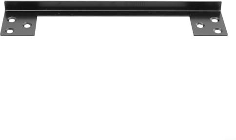 Sichern Sie Ihre Outswing Tür mit L-förmiger Türverriegelungsschutzplatte, mattschwarzes Finish (17,8 cm)