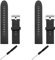 Lot de 2 bracelets de rechange noirs compatibles avec Garmin Forerunner 35 pour Garmin Forerunner 35, Eine Grösse, silicone, no