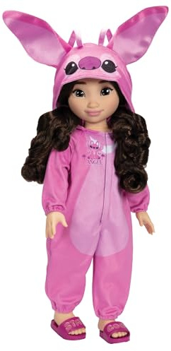 Disney ILY 4ever Angel 45cm / 18 Doll With Brown Hair | Officially Licensed by Jakks Pacific, Includes Adorable Pink Onesie, Slides & Toothbrush, Gift for Girls 6+