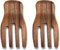Lot de 2 couverts à salade en bois d'acacia, 17,8 cm, marron (bois de 17,8 cm)