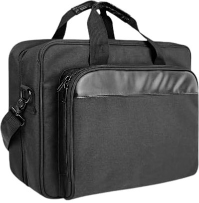 Borsa portaoggetti per stampante, valigetta per computer portatile, borsa da trasporto ad alta capacità, porta stampante portatile imbottita con tracolla e tracolla per trolley, strato antipolvere per