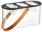 Ronyme Caja de Cultivo hidropónico, hidropónico, Caja de Cultivo con 6 Agujeros, práctico contenedor Rectangular para Interiores y, Negro