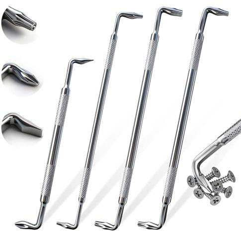 4 Pezzi Cacciaviti Angolo 90 Gradi Fessura Magnetica a Torx, ad Angolo Phillips, a Croce Offset Tipo Z Cacciavite a Cricchetto