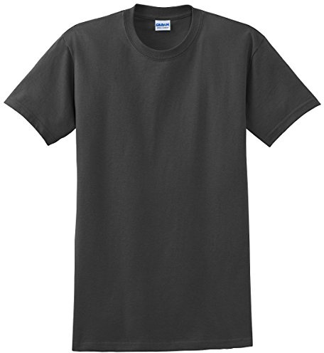 Gildan Mens Ultra Cotton Short Sleeve T Shirt (L) (Charcoal)