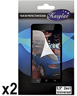 Seluxion – Pack de 2 protectores universales de pantalla, a recortar, Máx. 12 cm x 8.2 cm (Vitamin A)