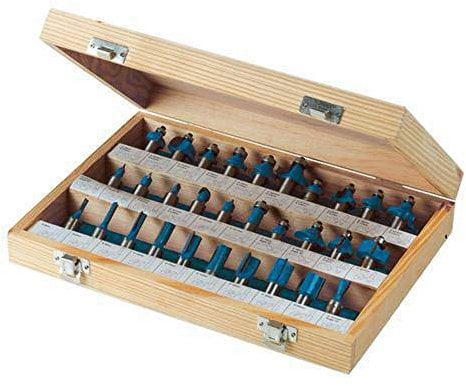 Silverline 580422 Set di punte fresatrici in metallo duro, 1/2, 30 pezzi, Colori assortiti