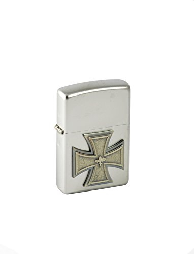 Zippo 2.004.001 Feuerzeug Eisernes Kreuz Emblem 1918 Satin Finish