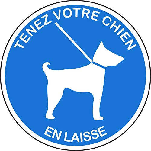 Jintora - Autocollants - autocollant Tenez votre chien en laisse 200x200mm