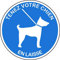 Jintora - Autocollants - autocollant Tenez votre chien en laisse 200x200mm