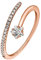 Heideman Ring Damen aus Edelstahl rosegold farbend poliert Damenring Jella für Frauen vergoldet rosevergoldet mit Stein weiß