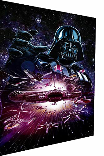 MagicCanvasArt Star Wars abstrsakt Leinwandbild 1- teilig Hochwertiger Kunstdruck Wandbilder – P5358, Größe: 120 x 80 cm