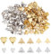 WADORN 120 stücke Metallnieten Nieten, 6 Stil Spikes Punkte Nieten Dreieck Pyramide Nieten Herzform Dekorative Ledernieten Für Lederhandwerk Kleidung Gürteltasche Schuhe Schmuck Dekorationen