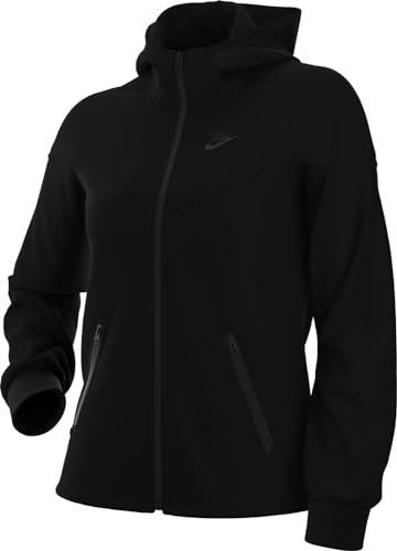Nike Top W NSW TCH FLC WR Fz HDY, Black/Black, FB8338-010, M