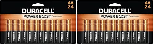 Duracell - CopperTop AA Alkaline Batteries - long lasting, all-purpose Double A battery for household and business - 24 count (Pack of 2)