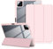 DINGGUAGUA Custodia per Xiaomi Pad 6S Pro 12.4 Pollici Tablet 2024,Con S Pen Holder - Antiurto Sottile Cover Posteriore Trasparente,Rosa