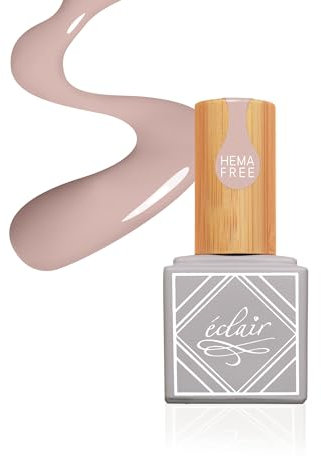 Simply mani by Eclair I NATURAL Beige UV Nagellack I Hema Frei I Innovative Formel I Einfache Anwendung I Hohe Haltbarkeit I Tiefe Auberginenfarbe I Glänzend I Professioneller Effekt zu Hause