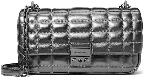 Michael Kors Tribeca Große umwandelbare Kettenschulter, Gunmetal, gunmetal, Large