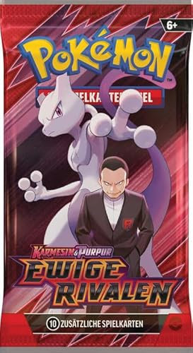 PKM - Ewige Rivalen - Booster Pack - Deutsch - Originalverpackt - Karmesin & Purpur (KP10) - mit LMS Trading Grußkarte