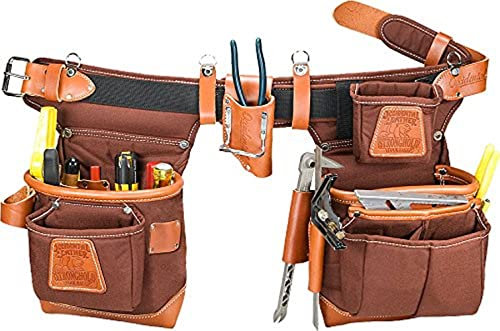 Occidental Leather 9855LH Left Hand Adjust-to-Fit Fat Lip Tool Belt Set - Cafe