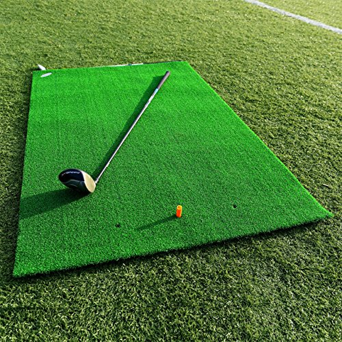 FORB Academy Golf Übungsmatte – Zusammenrollbare Matte Mit Tees | Abschlagmatte | Rasen Matte