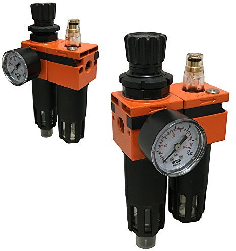 Gruppo modulare filtro regolatore lubrificatore aria compressa AIRTECH 724FR+LM