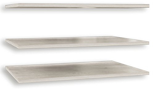 Forte Kashmir Einlegeböden 3-er Set, Holzwerkstoff, Pinie Weiß, B x H x T: 59,8 x 37 x 1,5 cm