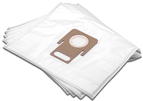 vhbw 5X Staubsaugerbeutel kompatibel mit Thomas Anti-Allergy, Home Clean & Parquet, Multi-Clean X10, Multi-Clean X7 Staubsauger - Mikrovlies, Weiß
