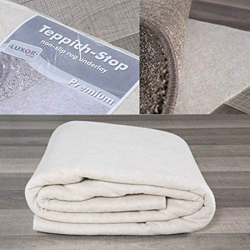-LUXOR- living Teppichunterlage rutschfest, Teppich Antirutschunterlage, Vlies, zuschneidbar, ohne Kleben, auch für Möbel geeignet, Größe:80 x 150 cm