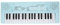 E-Piano, Kunststoff Digital Musical Keyboard E-Piano mit 37 Tasten für Anfänger Bildungsinstrument(Blau)