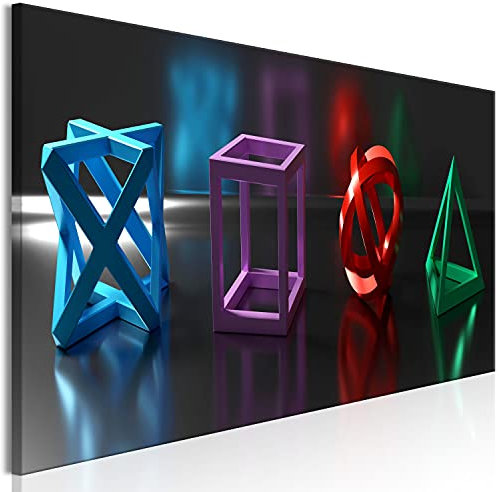 murando - Wandbilder XXL für Gamers Spielkonsole 135x45 cm 1 tlg - Wand Deko Vlies Leinwand Bilder Groß Wanddeko Wohnzimmer Schlafzimmer Kunstdrucke Panoramabild- 3D Effekt Play Game Gaming