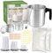 JBEIY Kit Fabrication Bougies avec Cire Soja, 150pcs Mèches, 100 Meches Autocollants et 2 Bougie Peut, Adulte Débutants