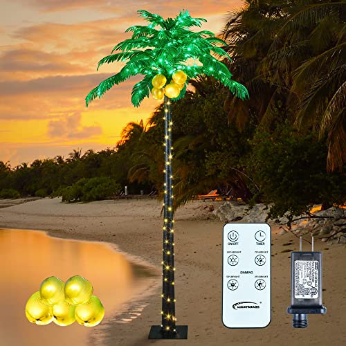 Lightshare Palma artificiale illuminata, 256 luci LED, decorazione per casa, feste, Natale, presepe, patio esterno