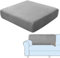 SHUOJIA Sofa-Sitzkissenbezüge, Sofakissen-Bezüge Stretch-Samt,Sitzkissenschutz,Couchkissen-Bezüge Ersatz Für Individuelle Kissen Mit Elastischem Stoff (Grey,Backrest Cover)