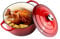 Miereirl 6 Quart Enameled Dutch Oven Pot with Lid, Cast Iron Dutch Oven with Dual Handles for Bread Baking, Cooking, Non-stick Enamel Coated Cookware (Red)