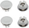 4 Pcs Badezimmer Küche Waschbecken Runde Überlaufring Verchromt Runde Überlauf Loch Abdeckung Kappe Becken Trim Überlauf Ablauf Abdeckung