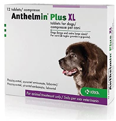 Anthelmin Plus XL Flavour Worming For Dogs - 12 Tablet Pack