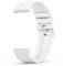 Wanme 20mm 22mm Uhrenarmbänder für Damen Herren, Silikon Armband, Schnellverschluss Uhrenarmband, Wasserdichtes Sport Ersatzarmband, Flexibles Verstellbares Armbänder, 20mm Weiß