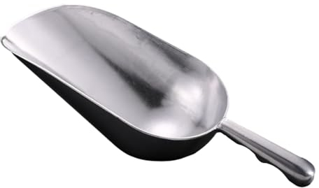 VALINK Pala de hielo pequeña de acero inoxidable, pala de cubitos de hielo multiusos, pala de hielo de metal para bar, cocina, fiesta, boda, extra grande