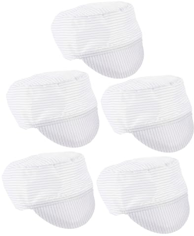 ULTECHNOVO 15 STK atmungsaktive Kappe Breathable hat Zahnarzt Hut Arbeitshut Arbeitsmützen elastische Kopfbedeckungen OP-Hut antistatische Kappe Arbeitskappe staubdicht schützender Hut Weiß