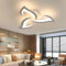 Comely Deckenlampe LED Wohnzimmer, 58cm 36W LED Lampen Deckenleuchte, Moderne Blütenblatt Design Lampen für Wohnzimmer Küche Schlafzimmer Esszimmer, 3000K Warmweißes Licht, Weiß