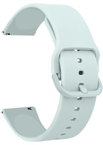Tobfit Ersatz Uhrenarmbänder Silikon 22mm,Uhrenarmband mit Schnellverschluss Ersatzbänder Watch Straps,Uhren Zubehör Uhrenarmbänder Watch Band für Damen Herren(22mm,Hellgrün)