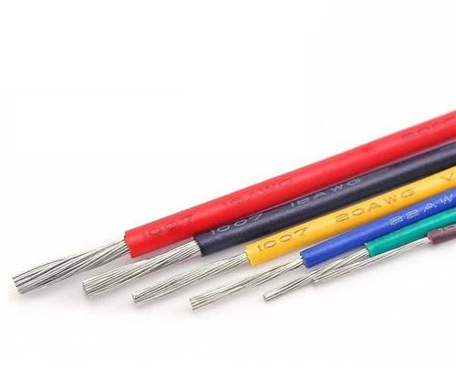 cavo flessibile Cavo LED 22AWG da 5 metri, cavo isolato in PVC, cavo elettrico super flessibile, collegamento fai-da-te in 7 colori selezionabili connettore di estensione (Color : Green)