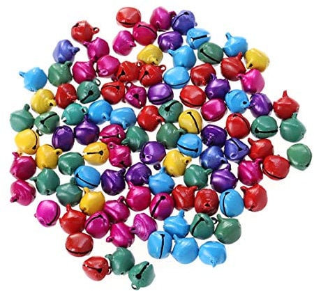 Amosfun 100stücke Kleine Glocke Aus Bunt Für Bastelprojekte Puppenhaus-Ornamente Schmuckherstellung Heimdekoration Und Festornamente