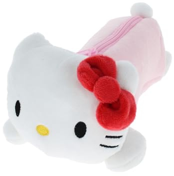 Blueprint Collections Hello Kitty Plush Pencil Case | Cute School Supplies | Pen Case for Girls | Hello Kitty Stationery & Gifts