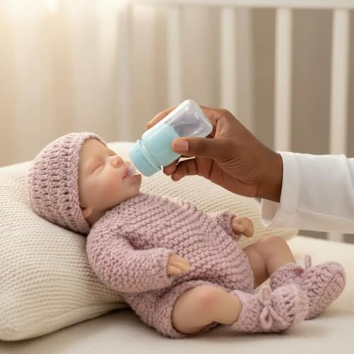 RXDOLL Mini Bambole Reborn in Silicone Solido Full Body Girl 30,5 cm Full Silicone Reborn Bambole Realistiche Neonate Bambole Posable Regali per Collezionisti & Bambini 3+