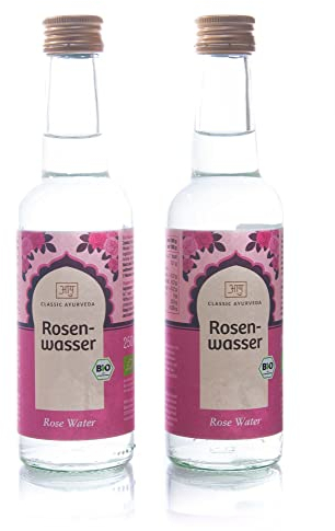 Classic Ayurveda Rosenwasser 2er Pack (2 x 250 ml) BIO